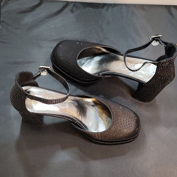 BRAND NEW SUGAR JEWEL PLATFORM BLOCK HEEL CLOSED TOE SANDAL - Picture 7 of 16